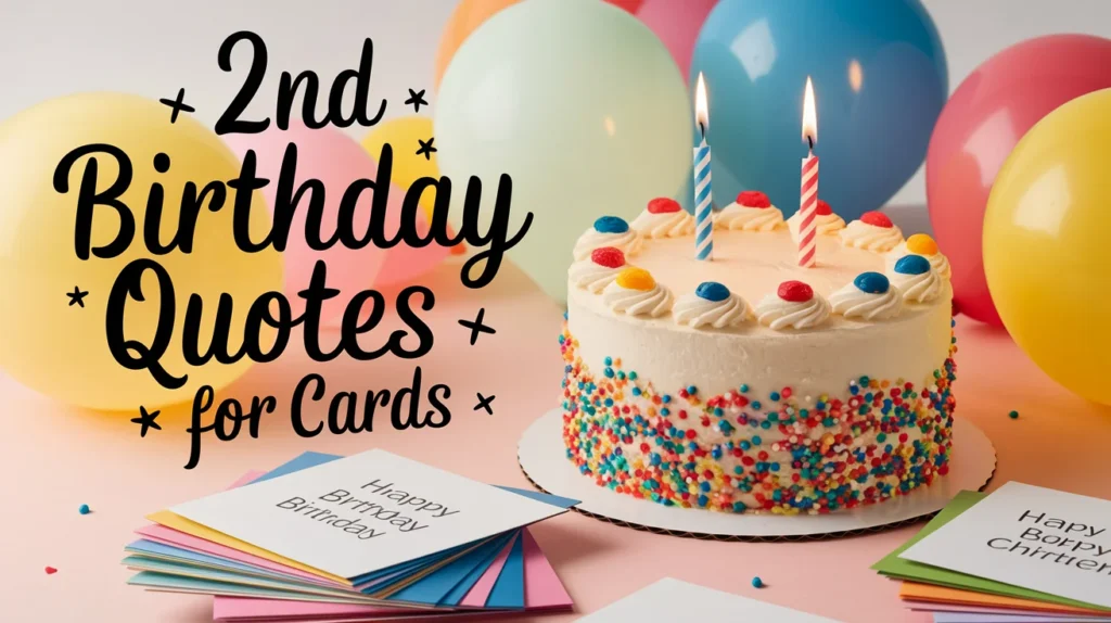 2nd Birthday Quotes for Cards