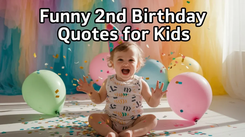 Funny 2nd Birthday Quotes for Kids