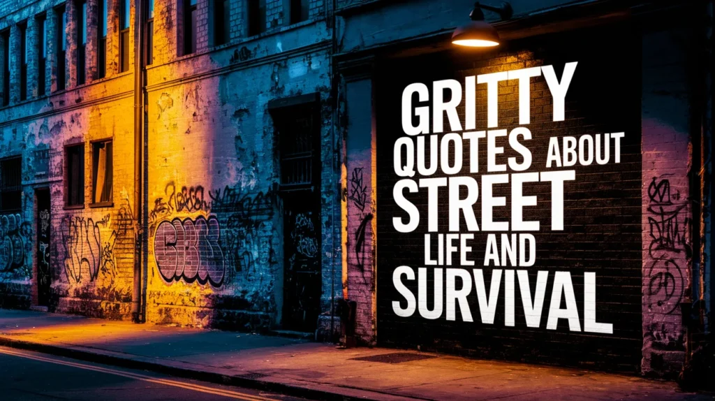 Gritty Quotes About Street Life and Survival