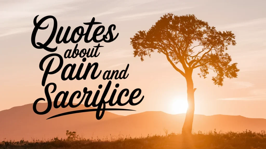 Quotes About Pain and Sacrifice