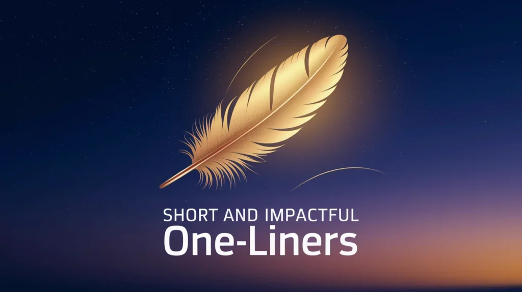 Short and Impactful One-Liners