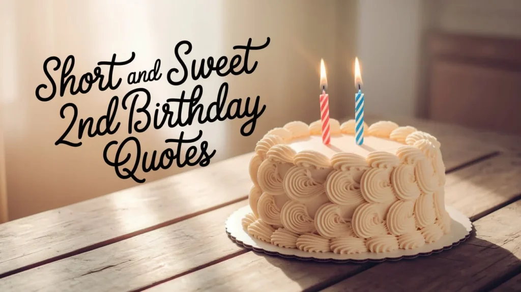 Short and Sweet 2nd Birthday Quotes