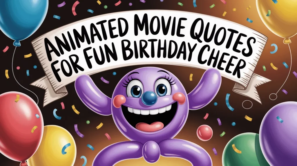 Animated Movie Quotes for Fun Birthday Cheer