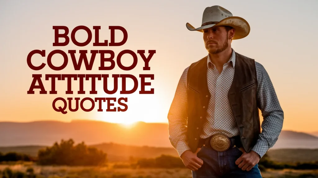 Bold Cowboy Attitude Quotes