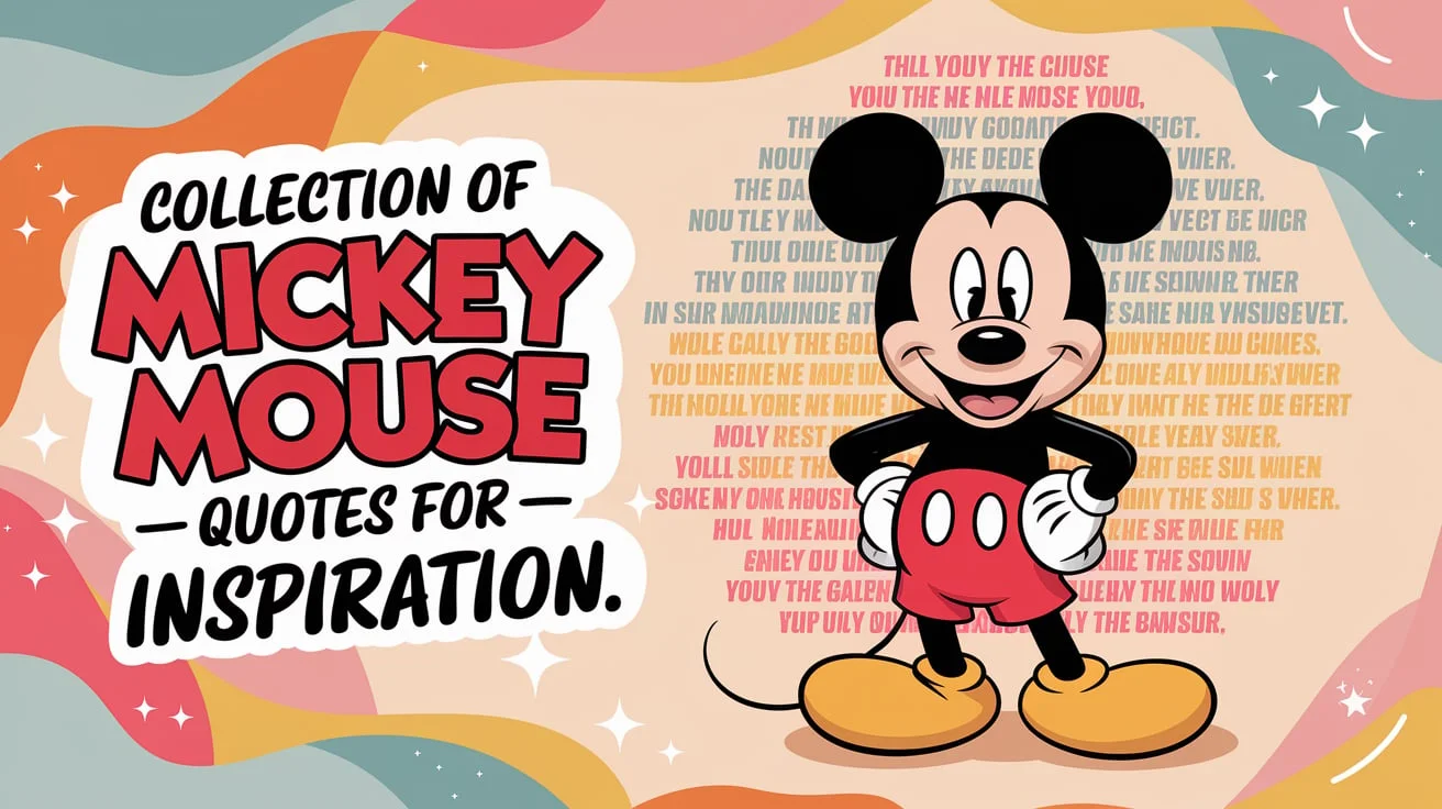 Collection of Mickey Mouse Quotes for Inspiration