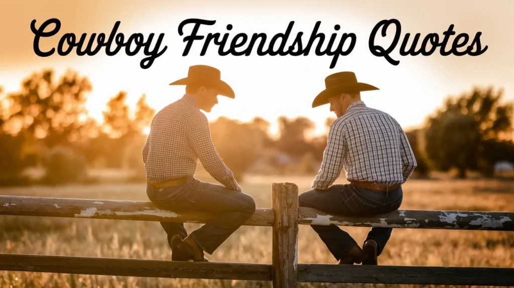 Cowboy Friendship Quotes