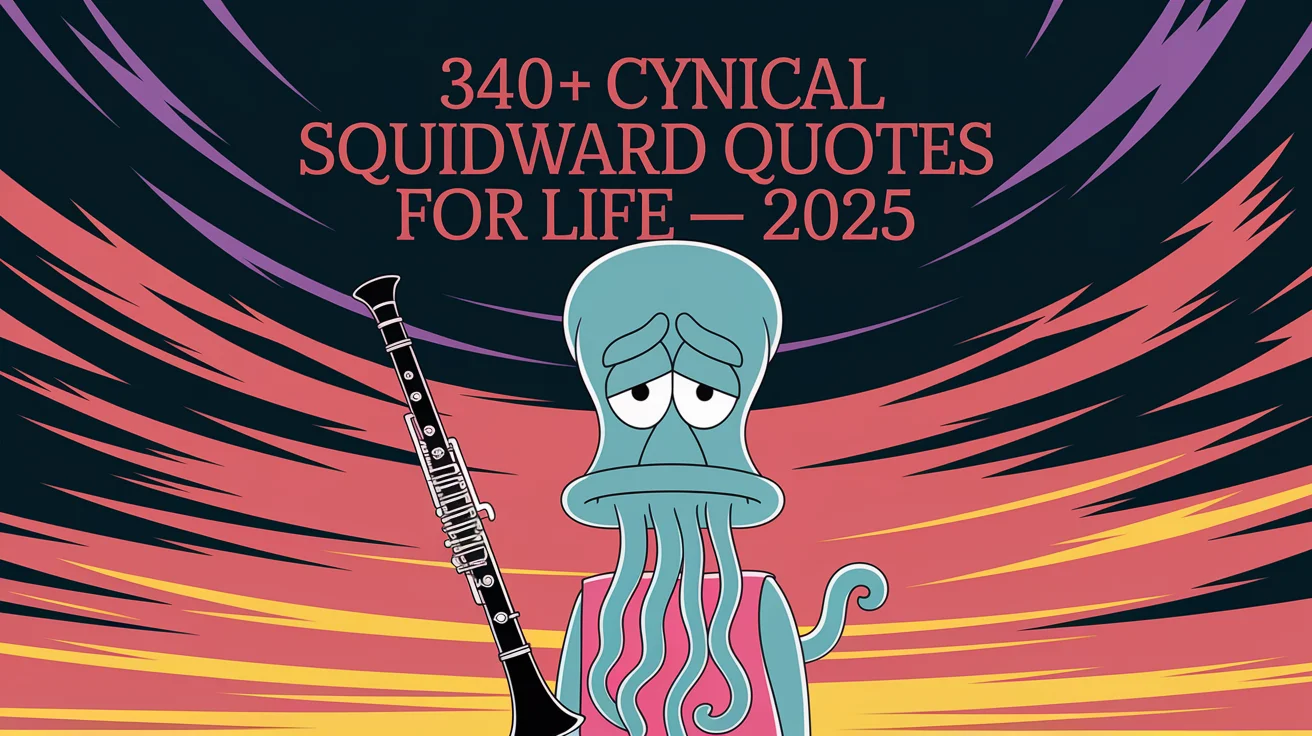 Cynical Squidward Quotes