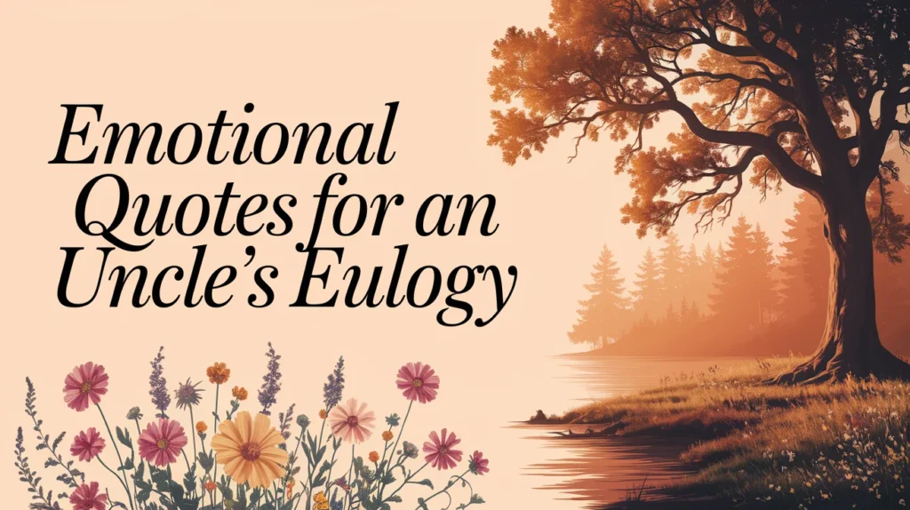 Emotional Quotes for an Uncle’s Eulogy