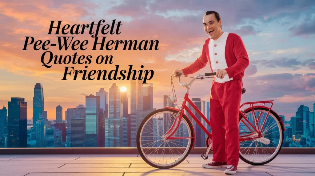 Heartfelt Pee-wee Herman Quotes on Friendship
