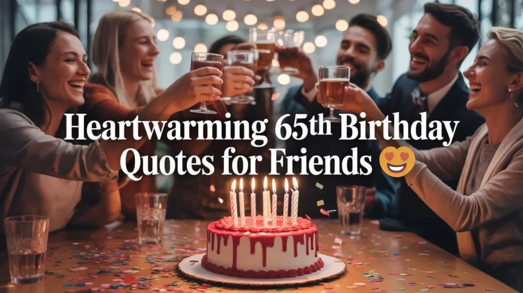 Heartwarming 65th Birthday Quotes for Friends