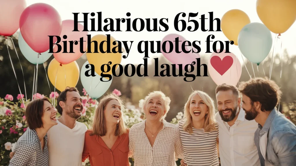 Hilarious 65th Birthday Quotes for a Good Laugh