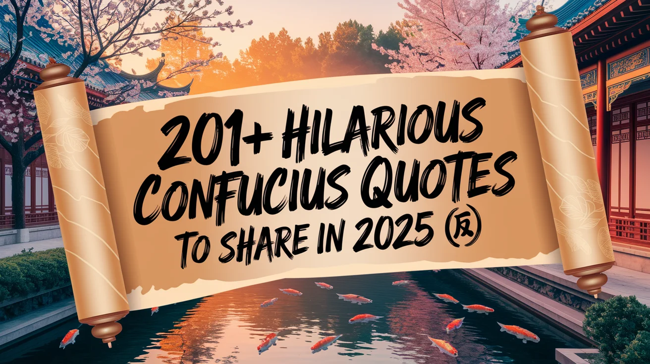 Hilarious Confucius Quotes