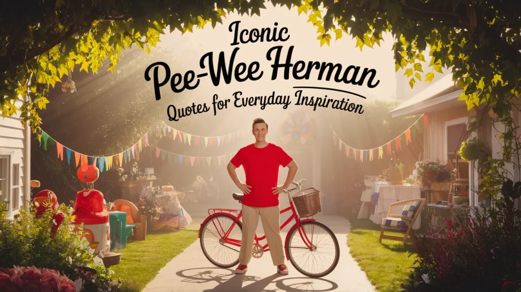 Iconic Pee-wee Herman Quotes for Everyday Inspiration