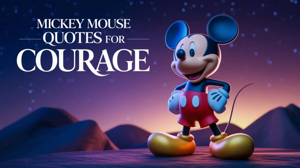 Mickey Mouse Quotes for Courage