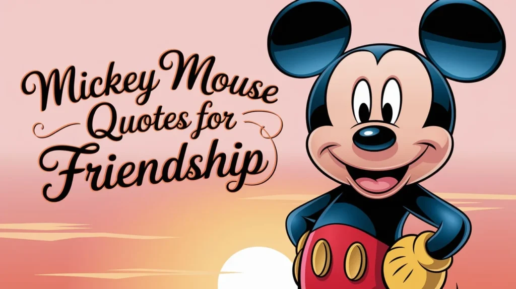 Mickey Mouse Quotes for Friendship
