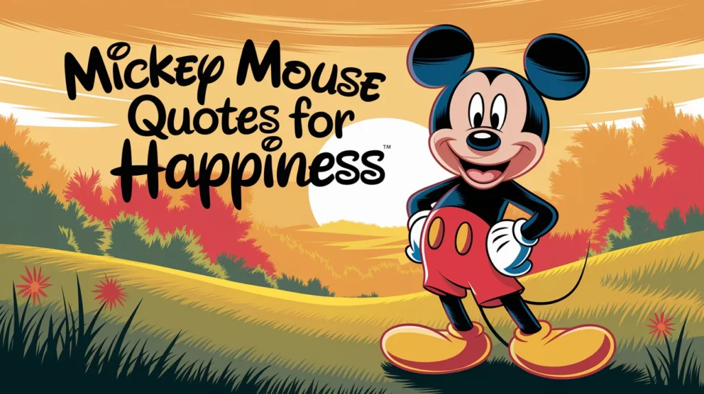Mickey Mouse Quotes for Happiness