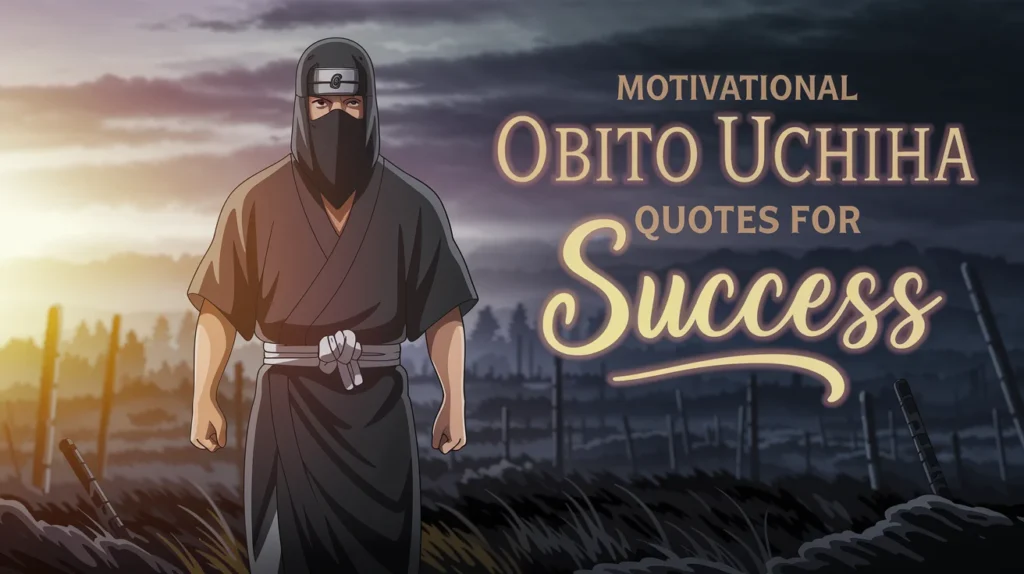 Motivational Obito Uchiha Quotes for Success