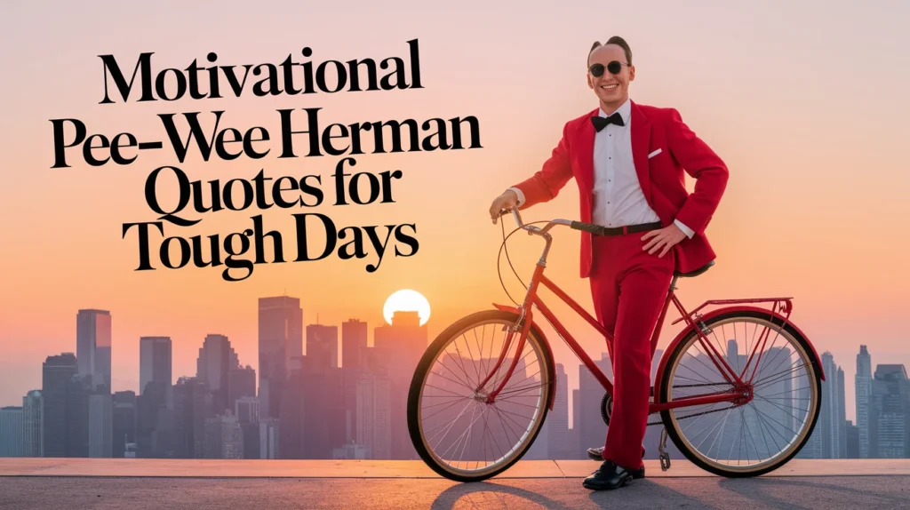 Motivational Pee-wee Herman Quotes for Tough Days