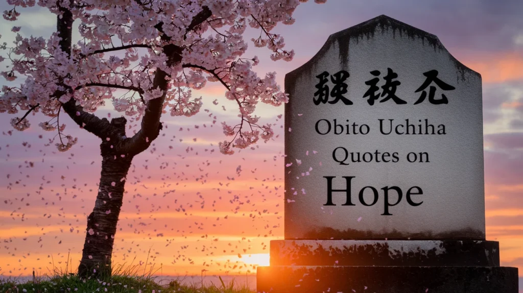 Obito Uchiha Quotes on Hope