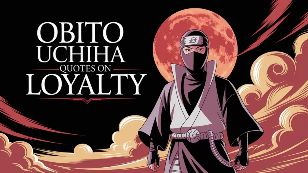 Obito Uchiha Quotes on Loyalty