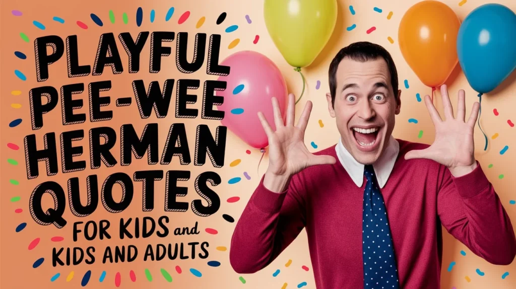 Playful Pee-wee Herman Quotes for Kids and Adults