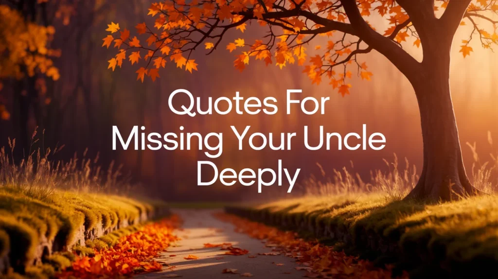 Quotes for Missing Your Uncle Deeply