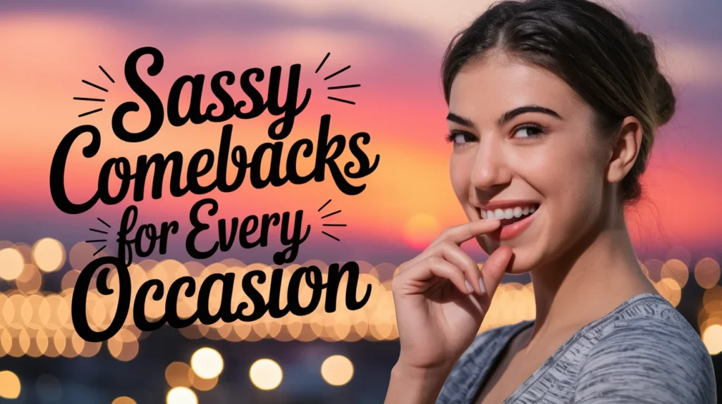 Sassy Comebacks for Every Occasion