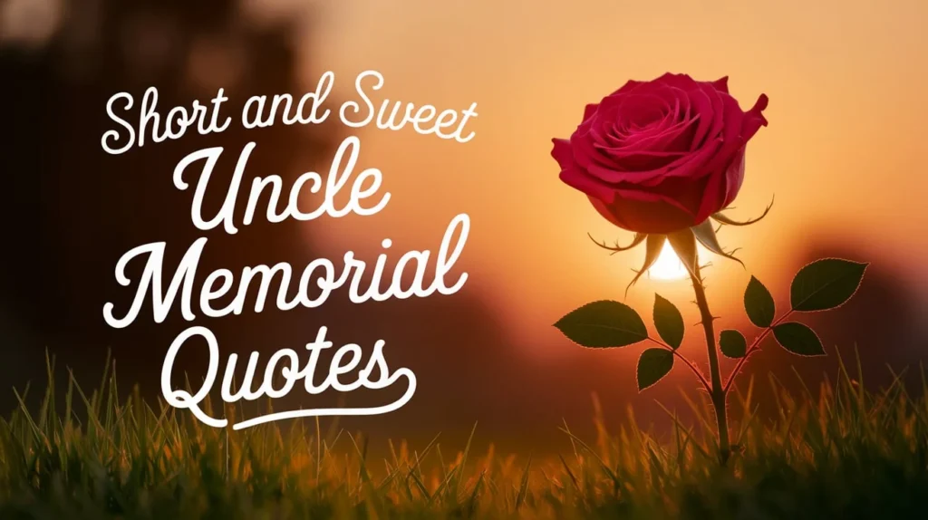 Short and Sweet Uncle Memorial Quotes