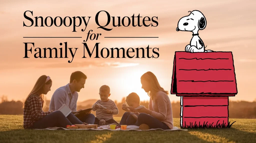 Snoopy Quotes for Family Moments