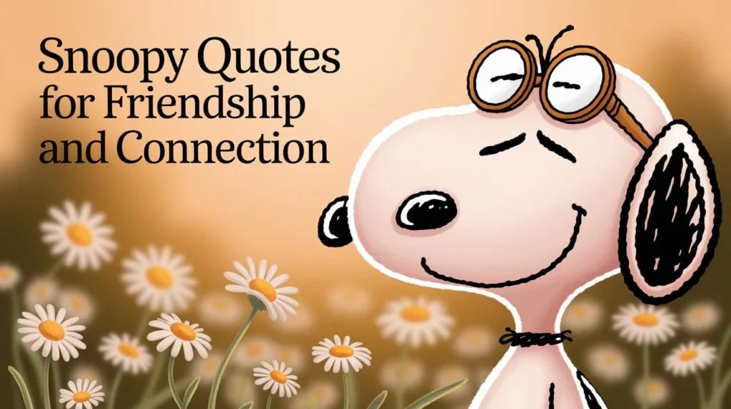 Snoopy Quotes for Friendship and Connection