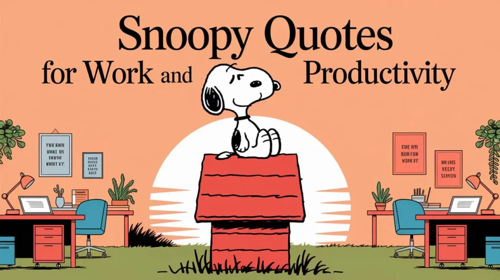 Snoopy Quotes for Work and Productivity