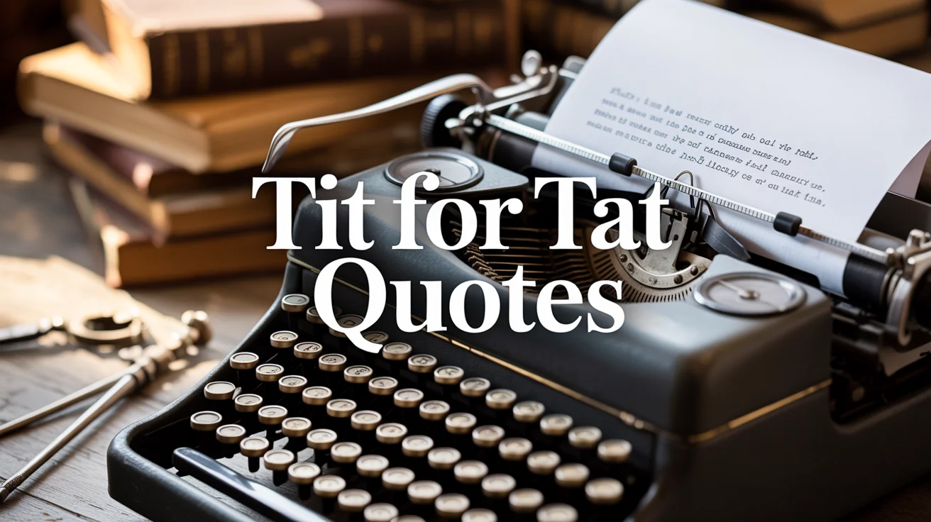 Tit for Tat Quotes