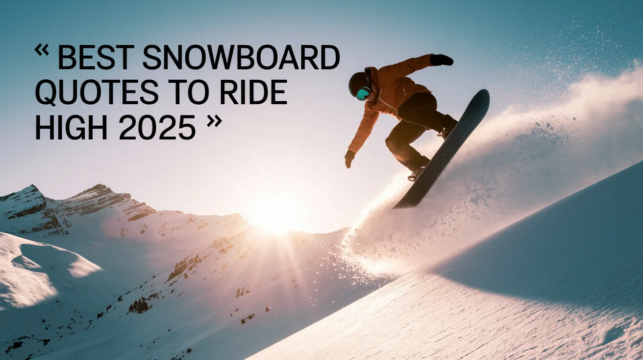 Best Snowboard Quotes to Ride High