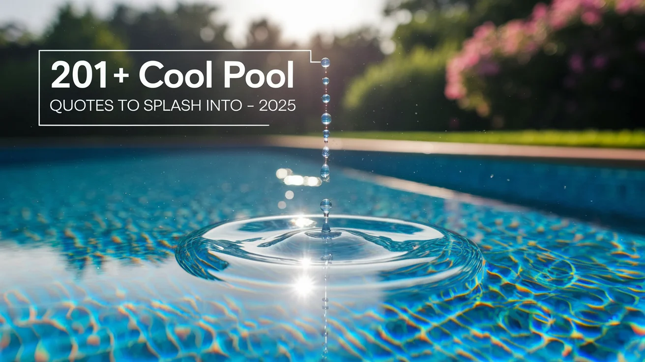 Cool Pool Quotes to Splash Into