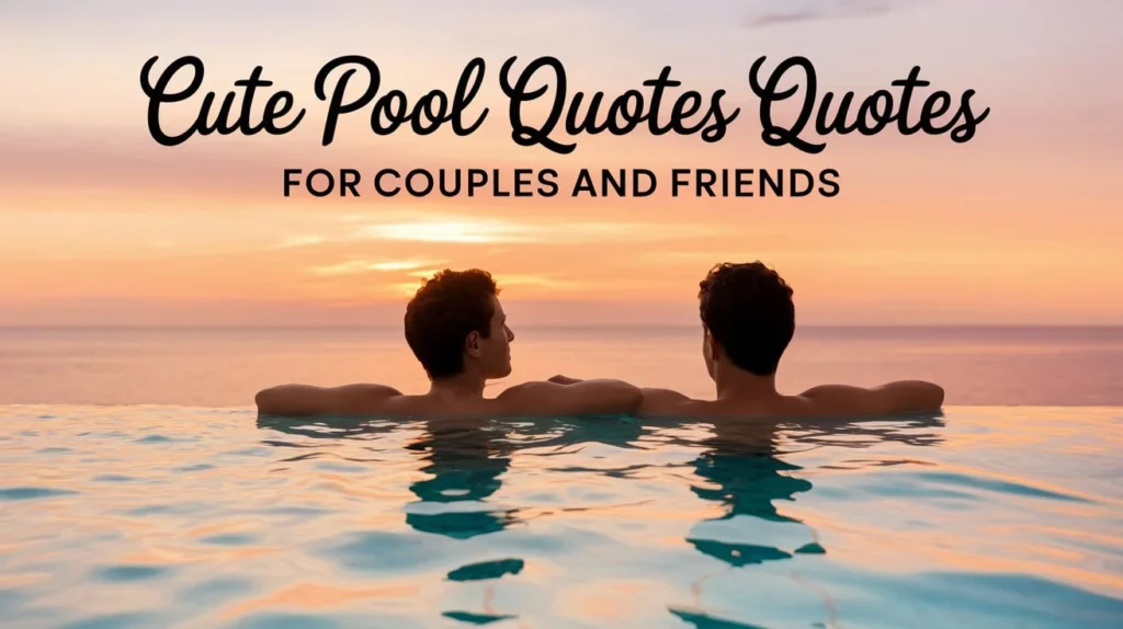 Cute Pool Quotes for Couples and Friends