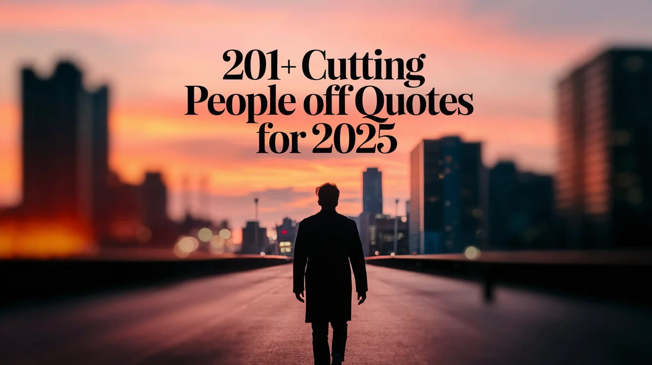Cutting People Off Quotes