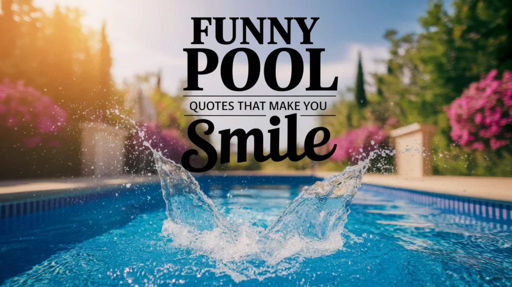 Funny Pool Quotes That Make You Smile