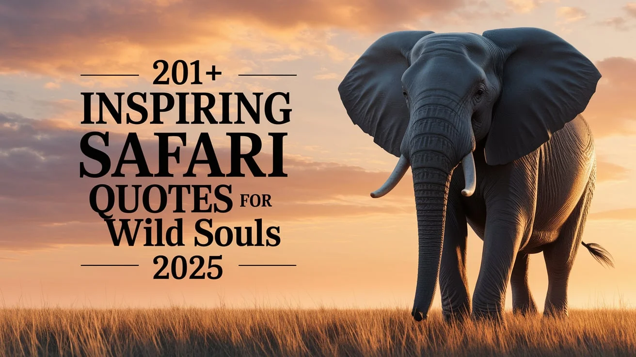 Inspiring Safari Quotes for Wild Souls