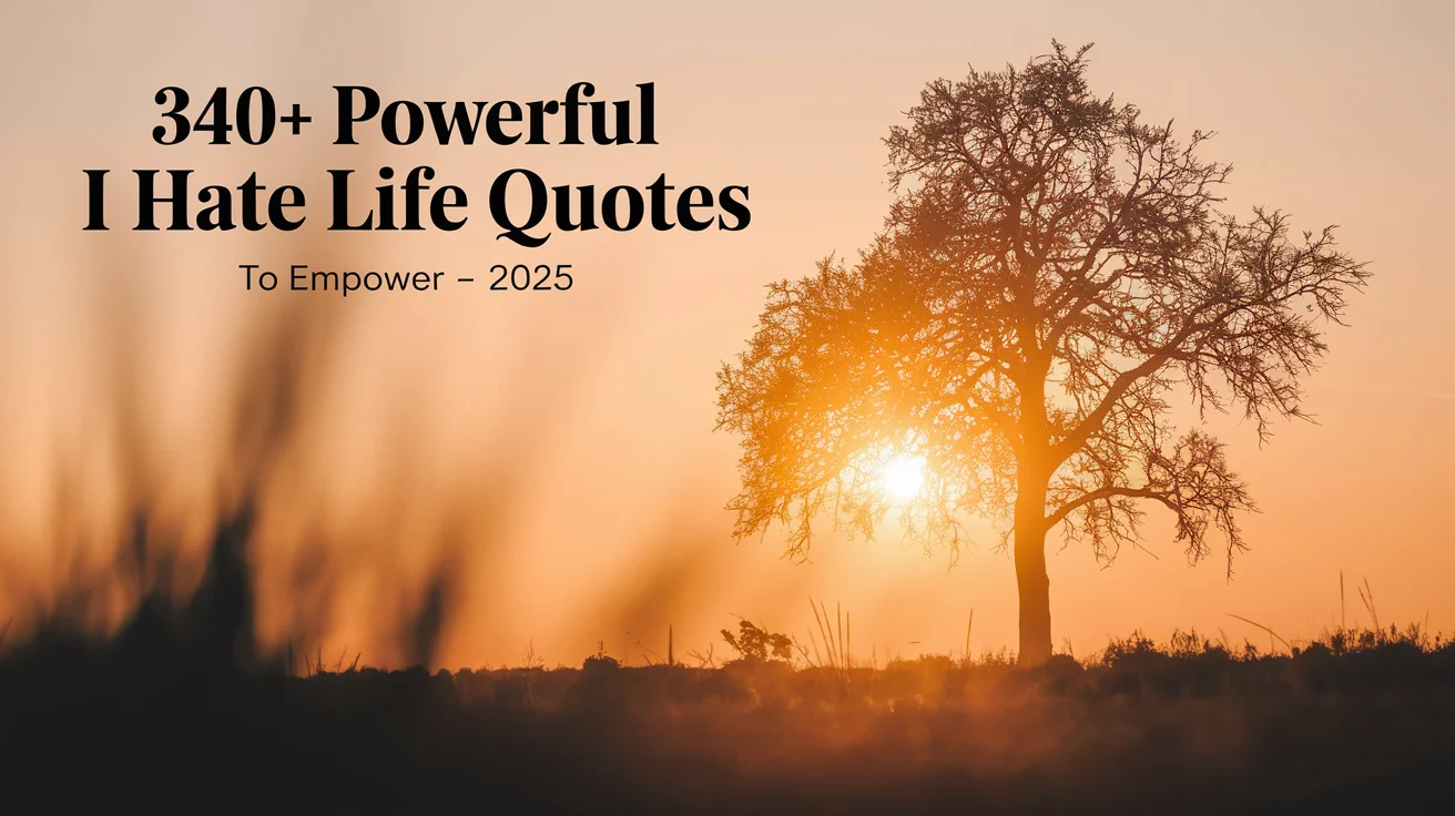 Powerful I Hate Life Quotes