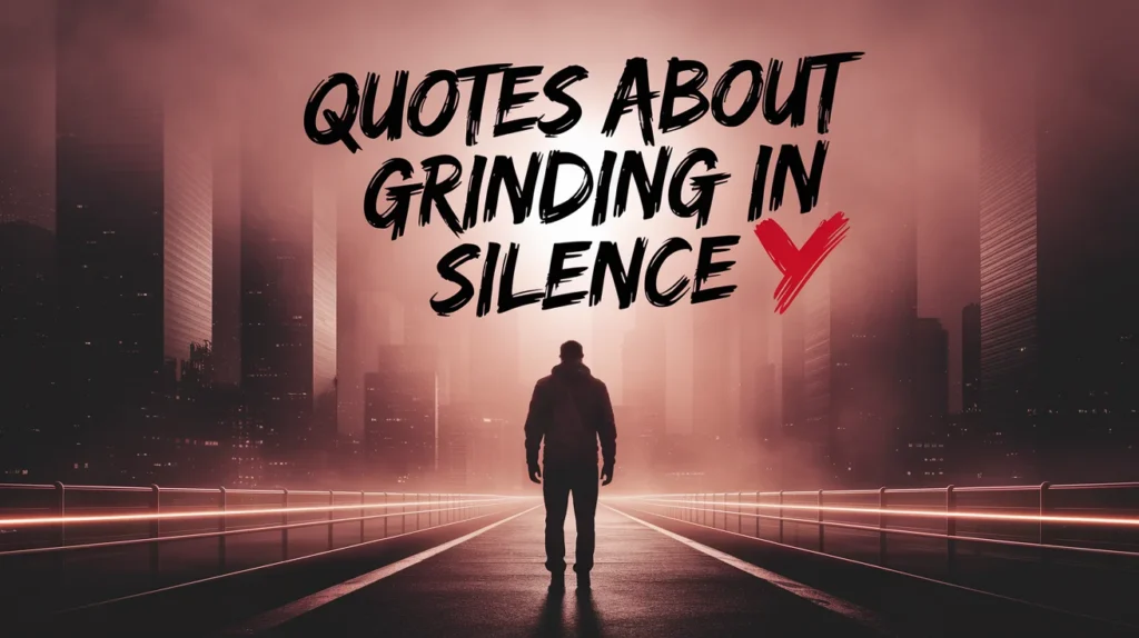 Quotes About Grinding in Silence