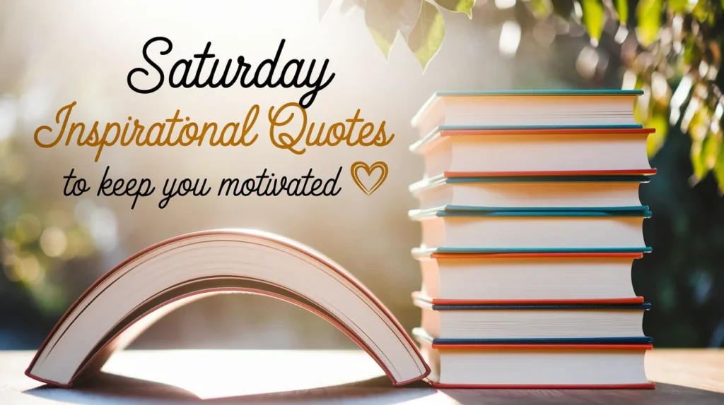 Saturday Inspirational Quotes to Keep You Motivated
