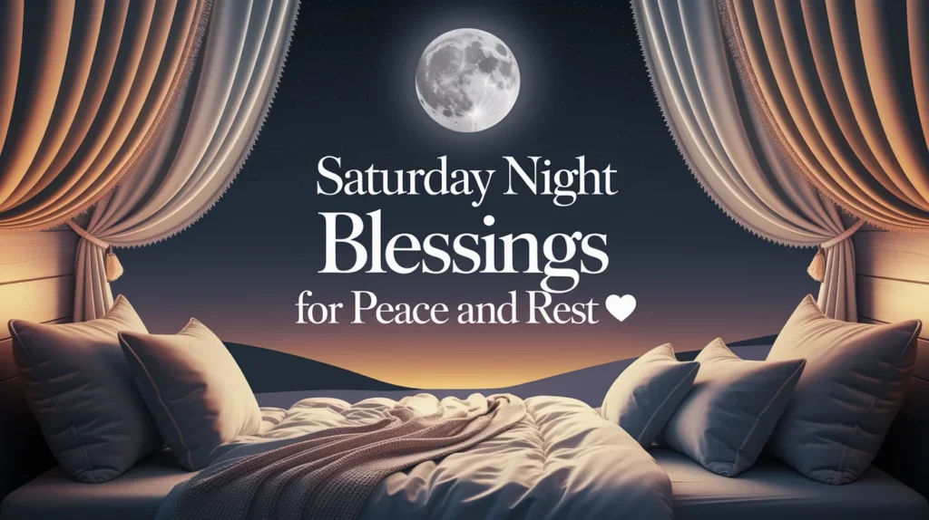 Saturday Night Blessings for Peace and Rest