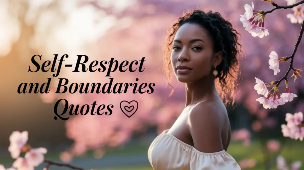 Self-Respect and Boundaries Quotes