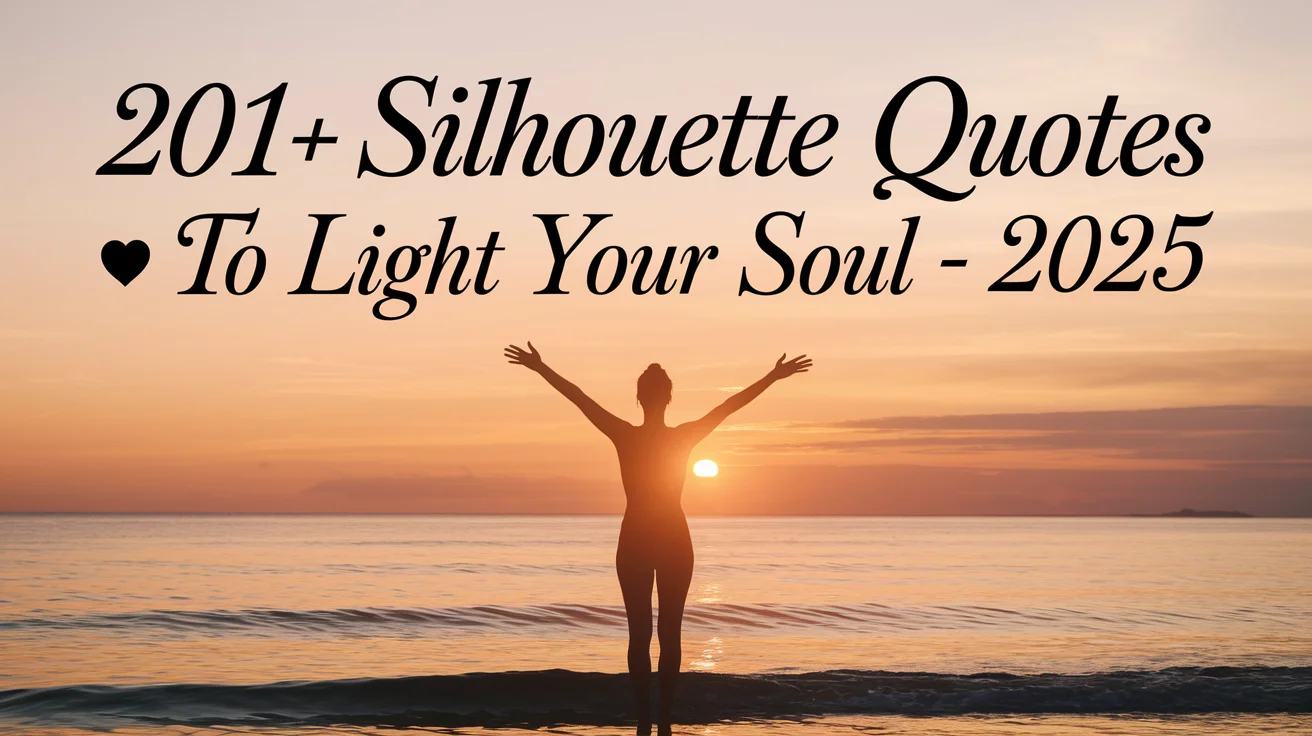 Silhouette Quotes to Light Your Soul
